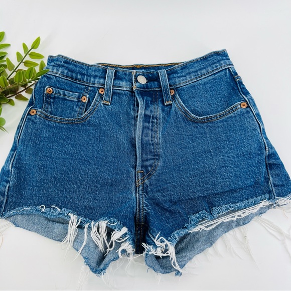 Levi's Pants - Levi 501 button fly jean shorts size 24